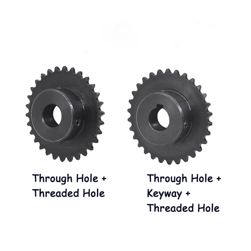 Hole 8mm-30mm Steel Chain Sprocket Pilot Bore 04C 32T-40T Sprockets Roller Chain