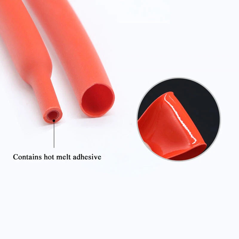 3:1 Dual-Wall Heat Shrink Tubing with Adhesive | φ1.6mm–φ65mm | 8 Colors