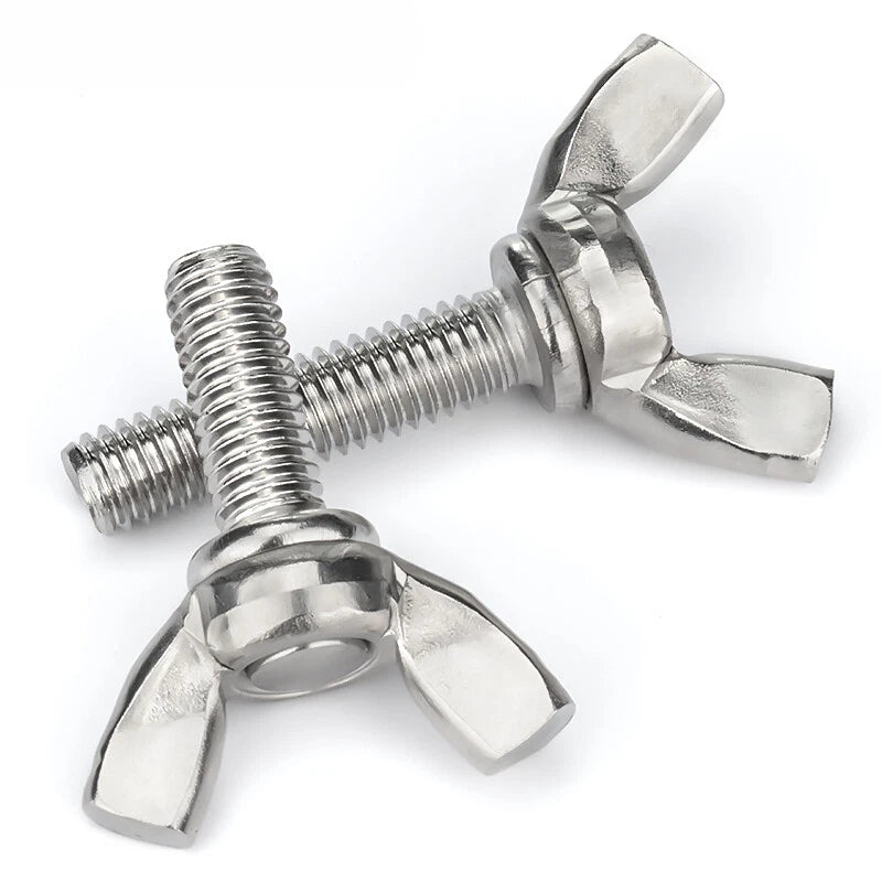 Steel Butterfly Wing Screw Bolt Thumb Screws Bolts Metric M3 M4 M5 M6 M8 M10 M12