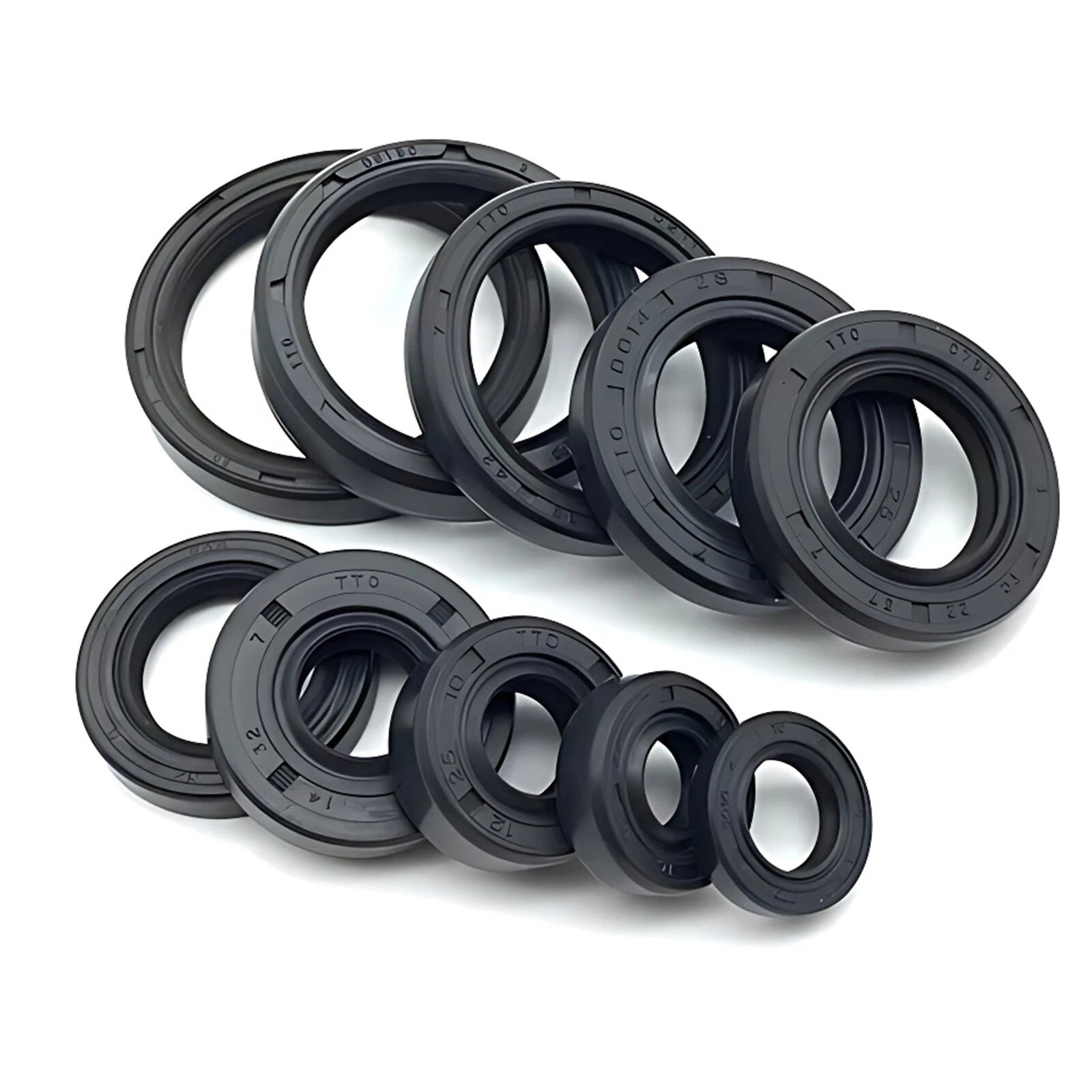 TC Oil Seal NBR Double Lip Rotary Shaft Seal — 40mm to 400mm (ID × OD × Height)