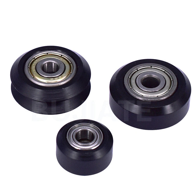 POM Plastics Wheel with Bearing Round Pulley Durable Linear Bearing 3D Printer