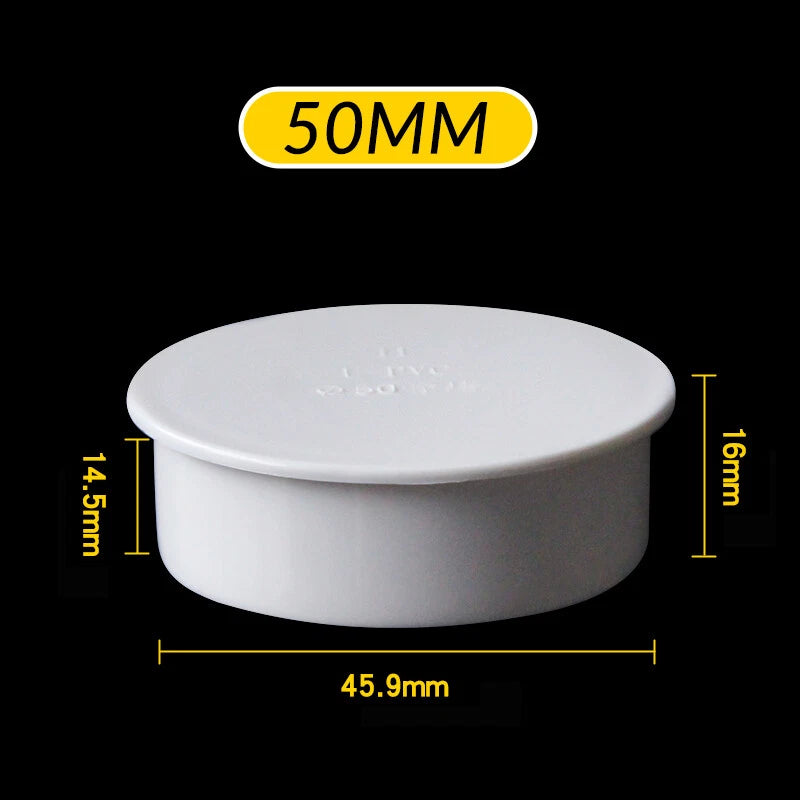 PVC Pipe End Cap Blanking Plug — Drain Pipe Stopper 50mm 75mm 110mm 160mm