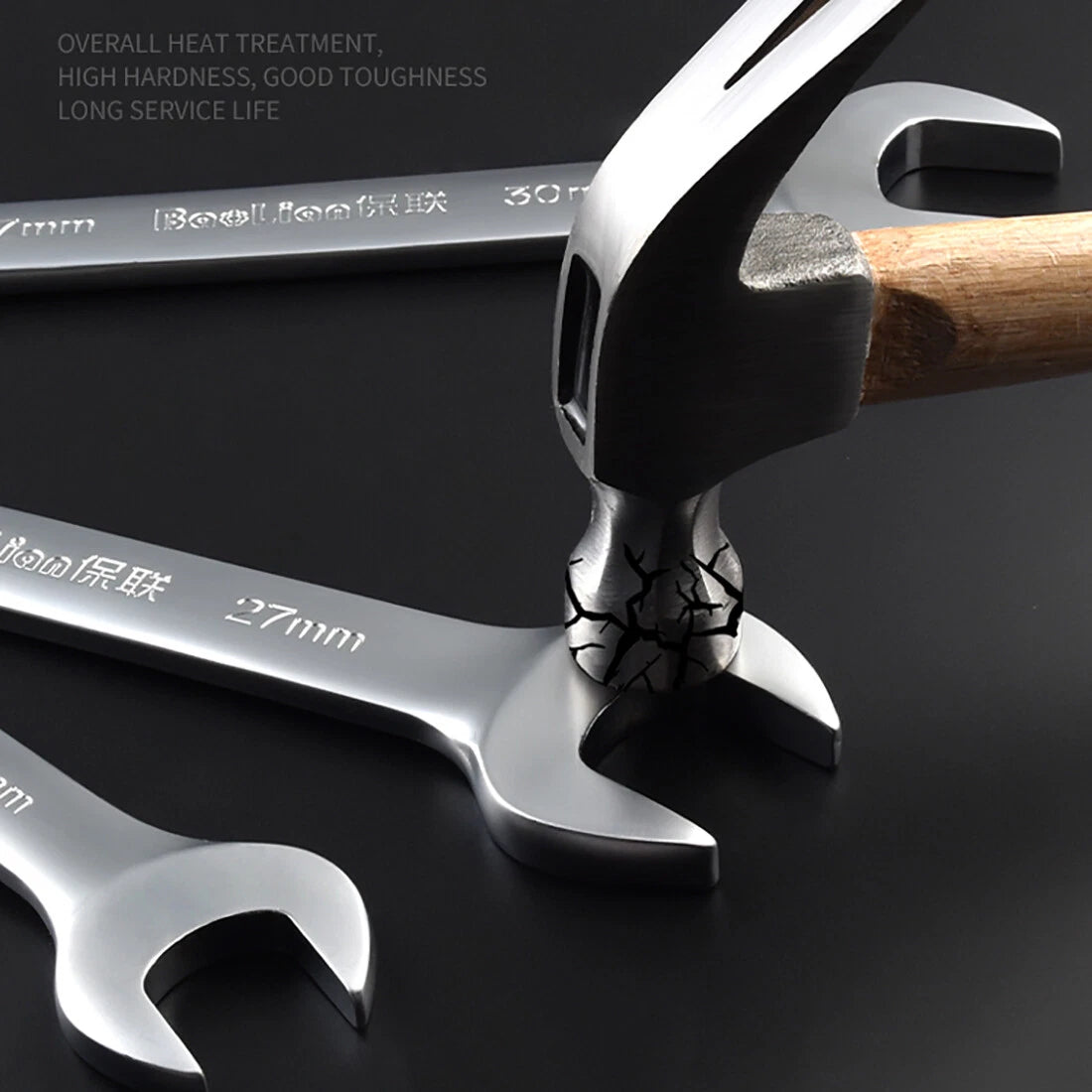 Ultra-thin Double Open Wrench Auto Repair Double Headed Spanner Drive Shaft Tool