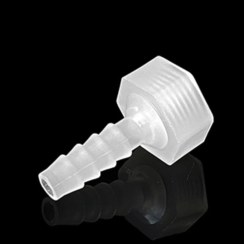 1 8" - 3 4" BSP Female Straight × Barb Hose Connector Plastic Aquarium Air Fuel