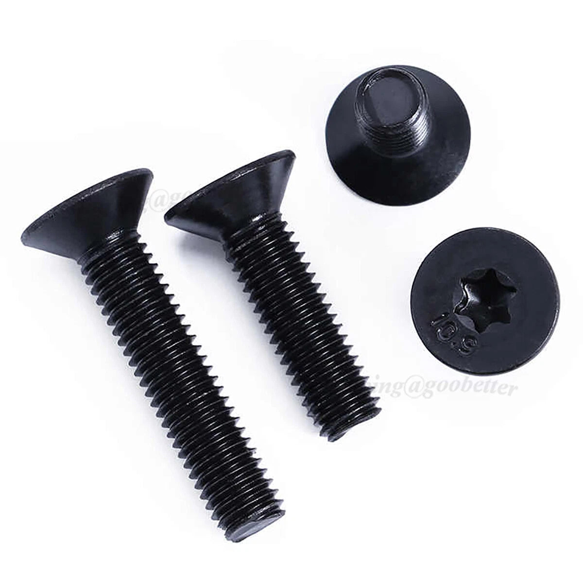 Torx Countersunk Machine Screws Grade 10.9 Black — M3 M4 M5 M6 M8 M10 CSK Six-Lobe