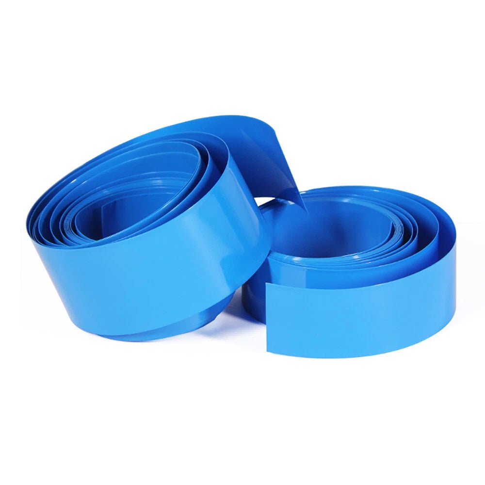 PVC Heat Shrink Tubing for RC Battery Packs — Blue, 7mm–500mm Wide, LiPo NiMH NiCd - HomeDIYer