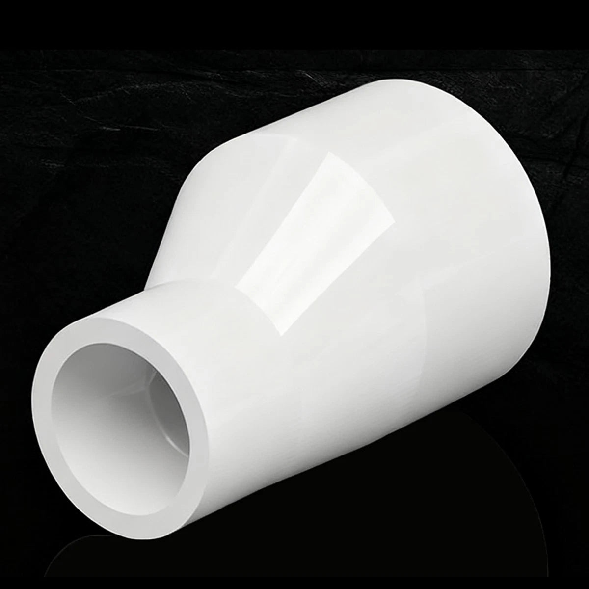 PVC Eccentric Reducer Water Supply Pipe Fittings 25-63mm Offset Tube Connector