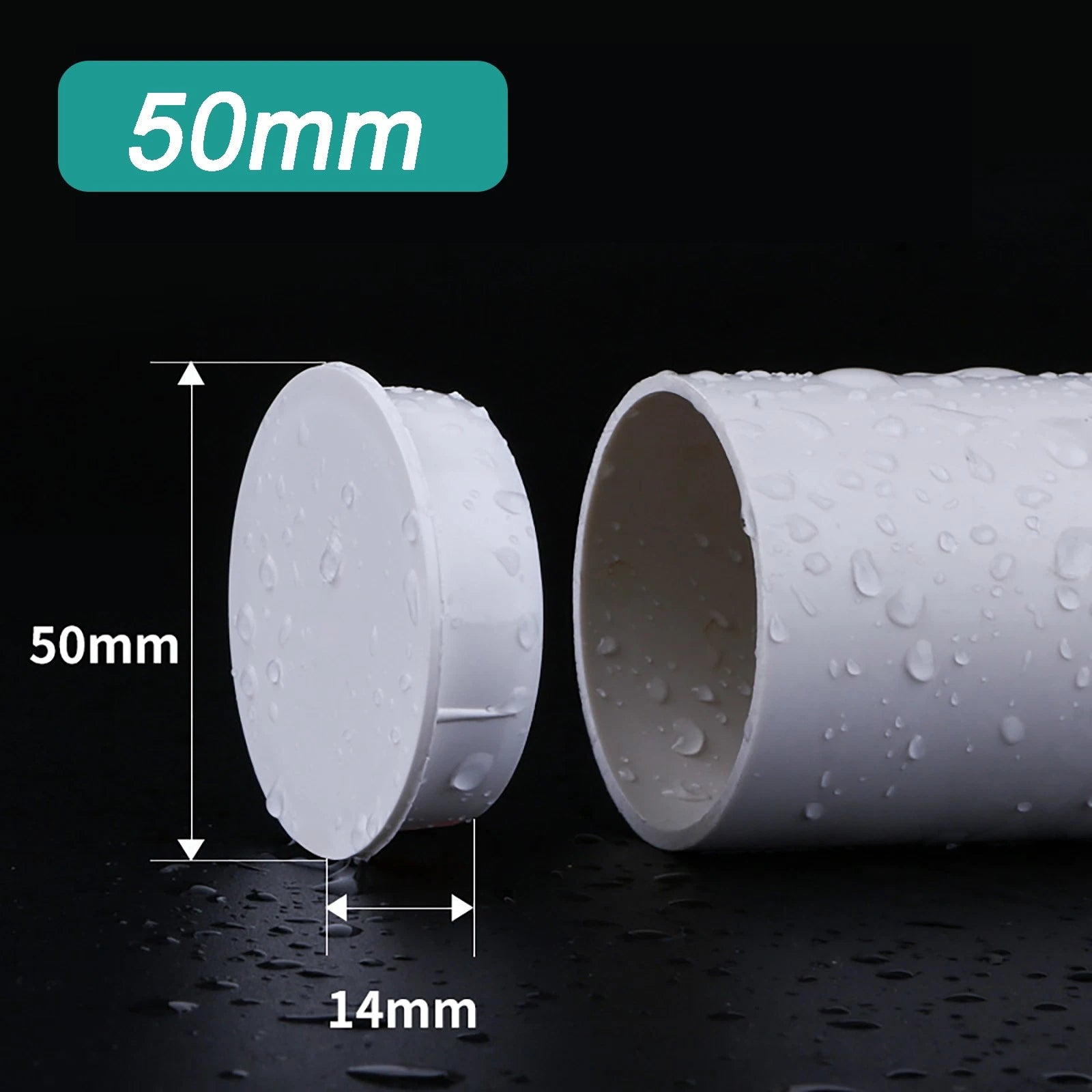 PVC Blanking Plug End Cap — Drain Pipe Stopper 50mm / 75mm / 110mm / 160mm