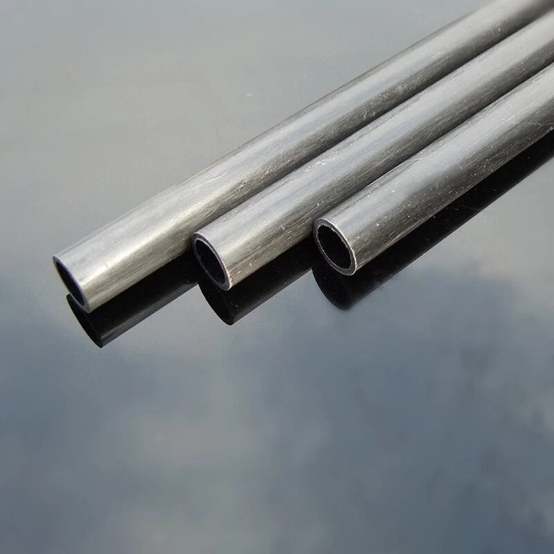 Carbon Fiber Round Tube 200mm — OD 2–10mm, Multiple ID Options | RC Model & DIY
