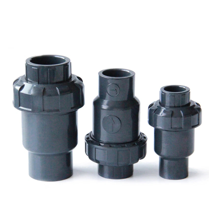 UPVC One Way Non Return Flap Check Valve Pipe Fittings I.D 20 25 32 40 50 63mm
