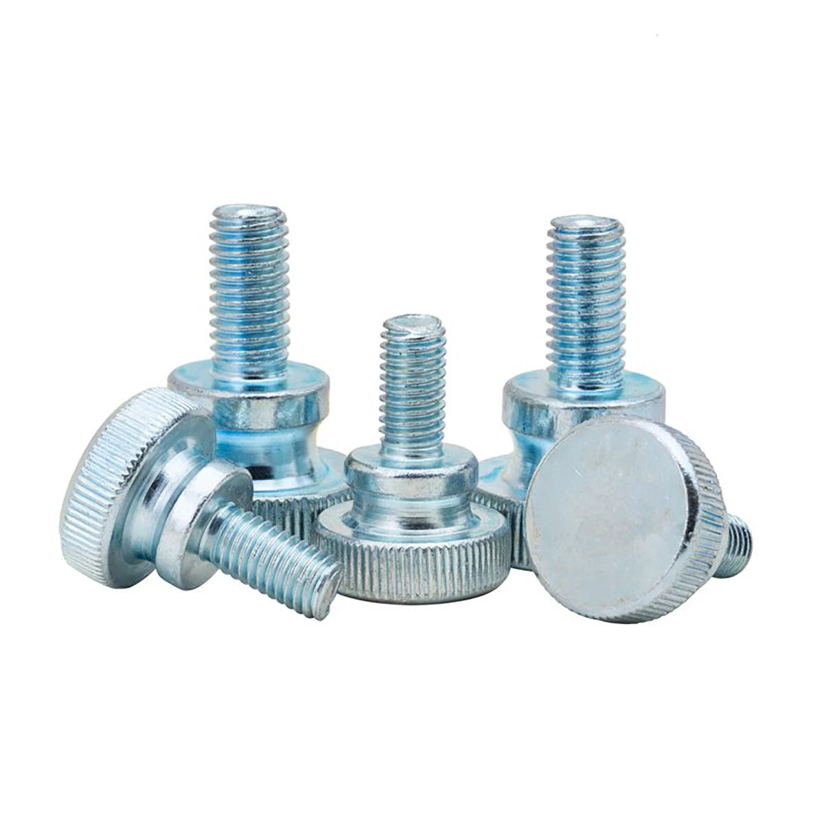 Zinc-Plated Steel Knurled Thumb Screws | Metric M3–M10, 6mm–50mm