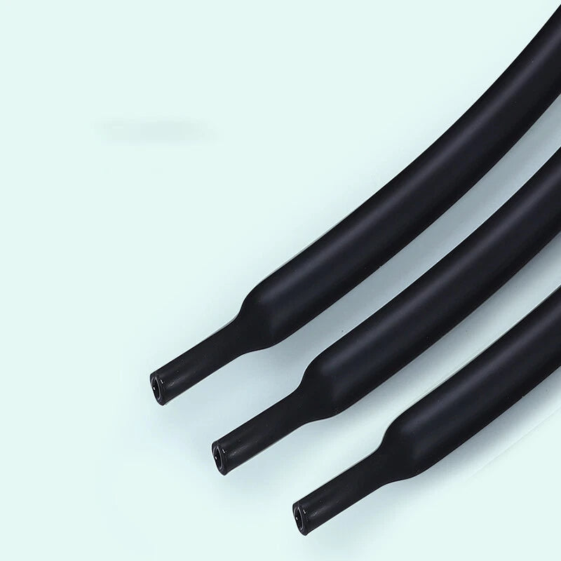 Black Heat Shrink Tubing 2:1 Ratio — Electrical Wire Sleeving, 30mm–100mm Diameter