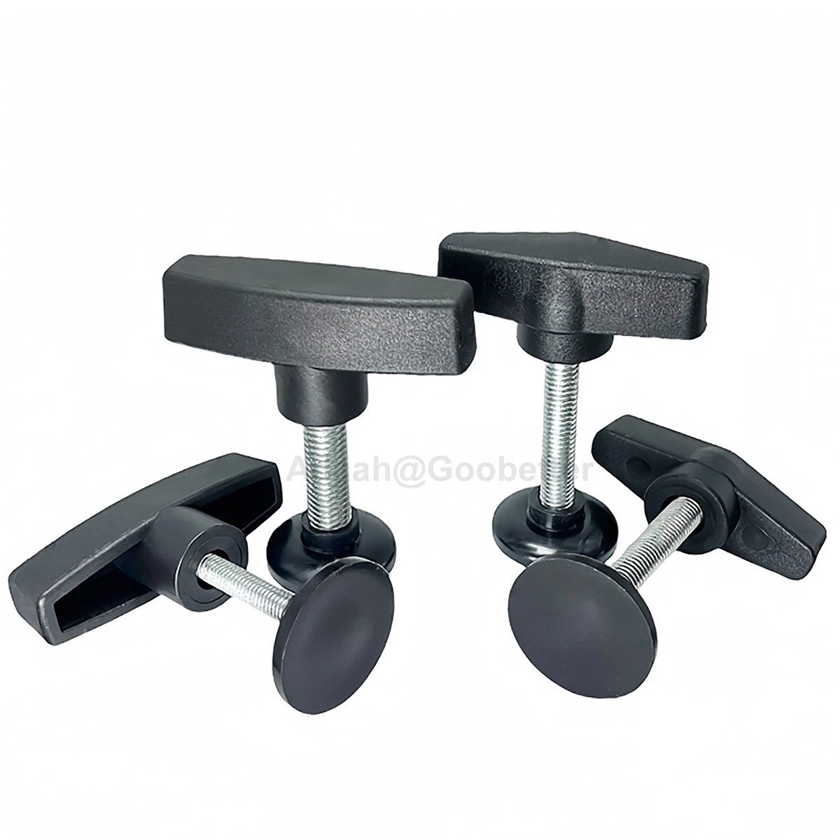 M6 M8 M10 Tee Wing Knobs Thumb Screws with Disc Pressure Plate Hand Grip Bolts