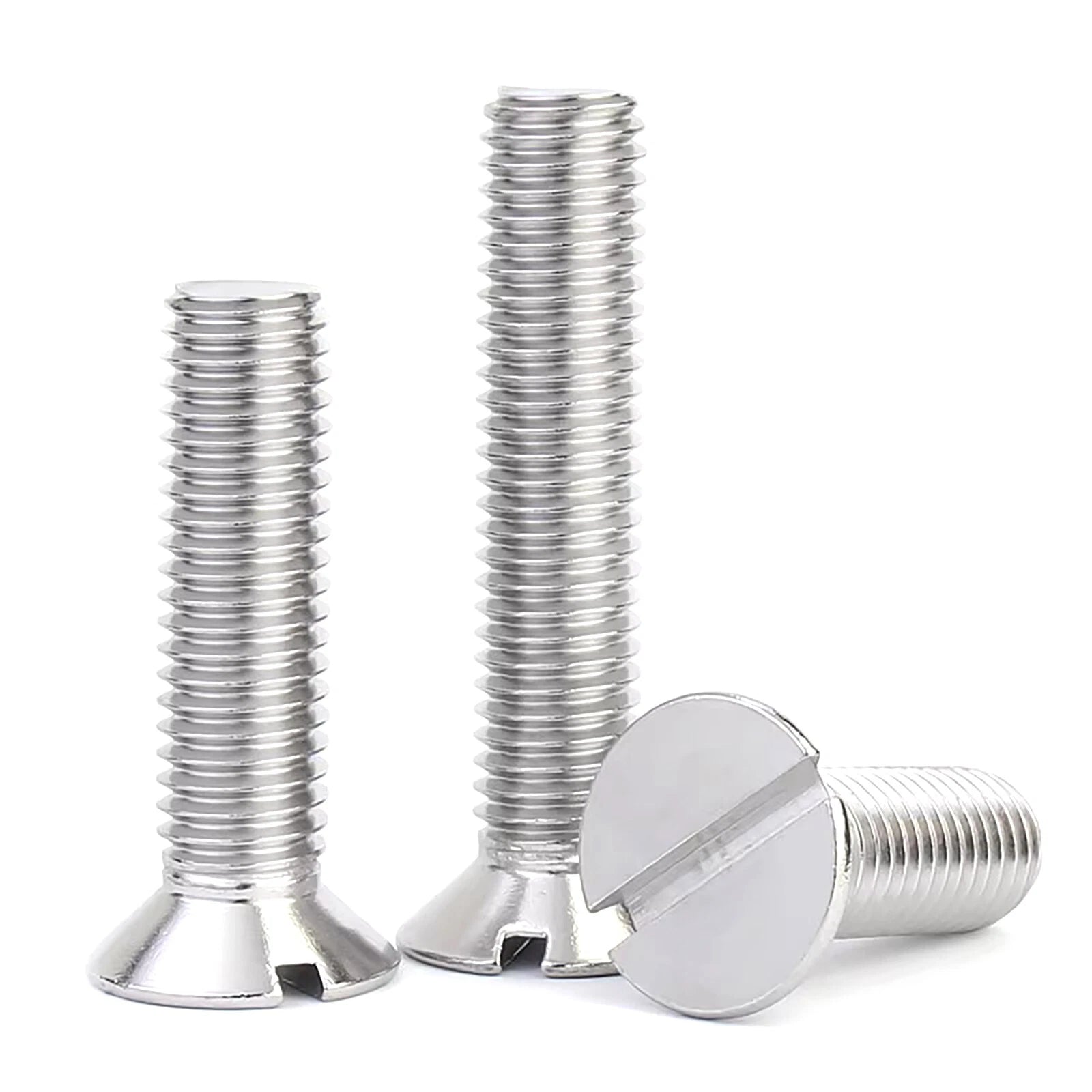 Countersunk Slotted Machine Screws M2–M8 | A2 Stainless Steel DIN 963