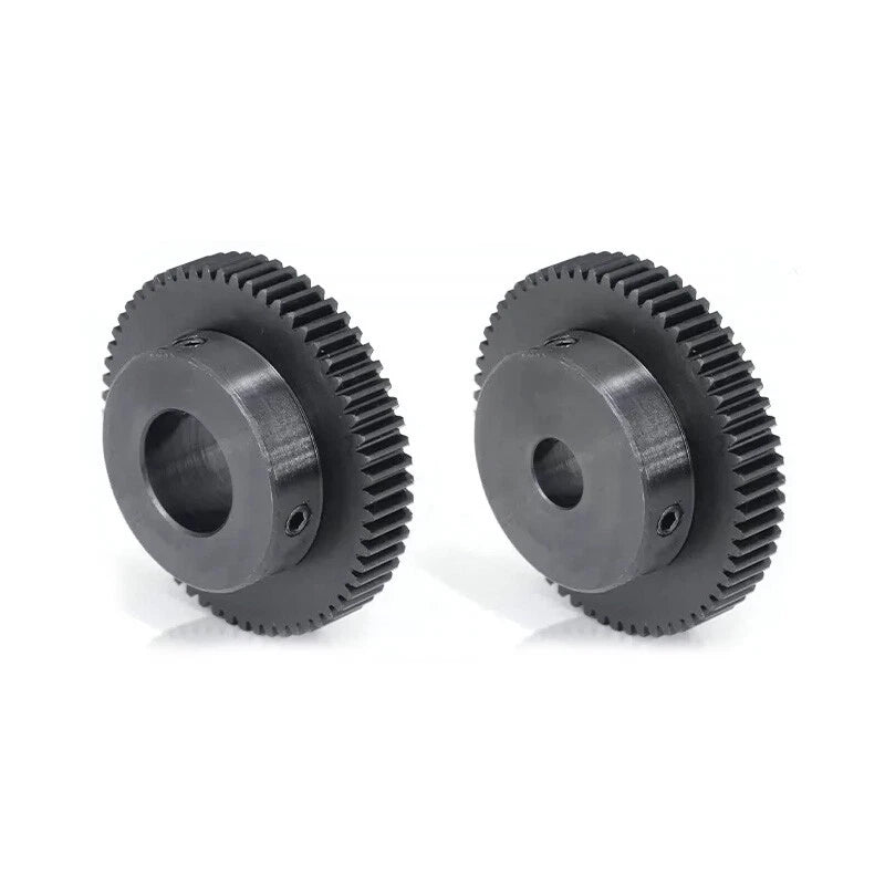 1 Mod 50 Teeth Spur Gear Motor Gears with Set Screws Black Oxide Carbon Steel