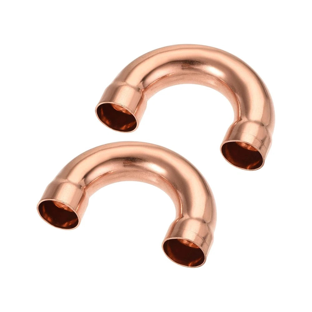 Copper Return Bend End Feed Fitting — Φ6mm to Φ76mm U-Bend Plumbing Connector