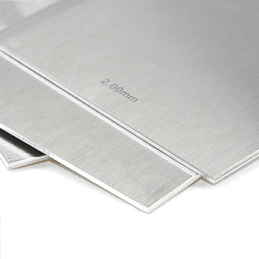 Stainless Steel Plate Sheet 0.01mm to 1mm, 100x100, 100x300, 200x300, 300x300mm