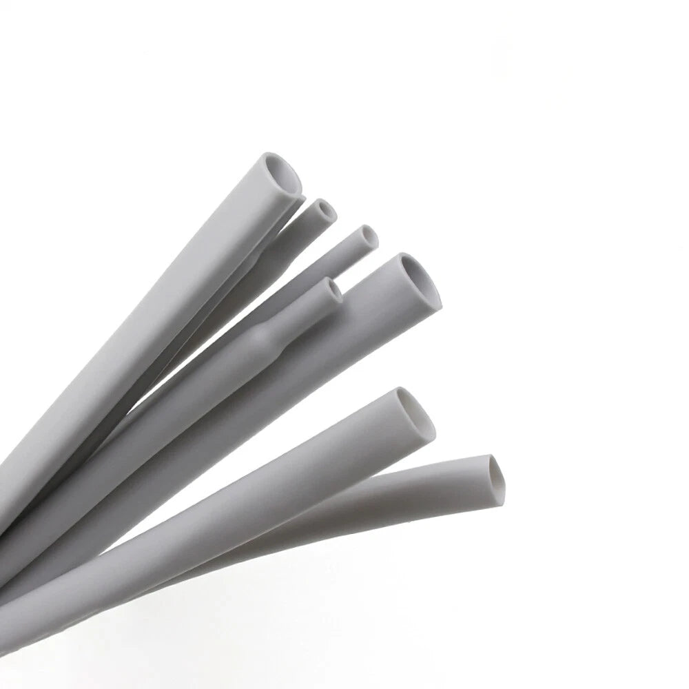 Heat Shrink Tubing Grey 2:1 Ratio — Ø1mm to Ø50mm, 1M–10M