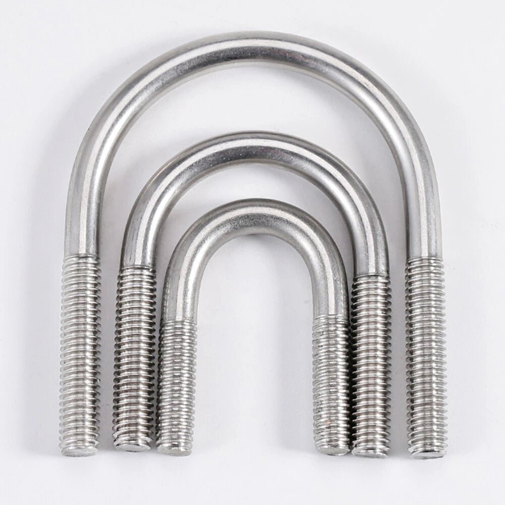 A2 Stainless Steel U - Bolts M6 M8 M10 M12 — Round Bend Pipe Clamp Bolt - HomeDIYer