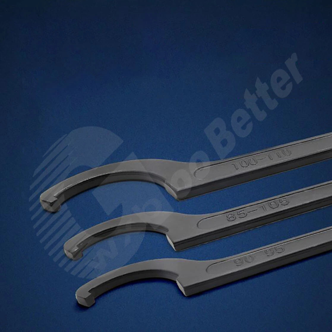 C Spanner Hook Wrench Flat Teeth Slotted & Roller Bearing Nut 22mm 26 mm~160mm