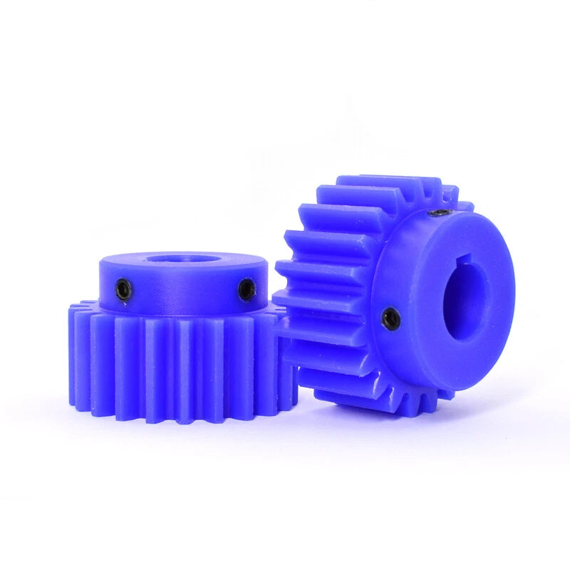 2 Module 2M Nylon Spur Gear 15-30T Bore 5-25mm Pinion Gear With Step Motor Gears