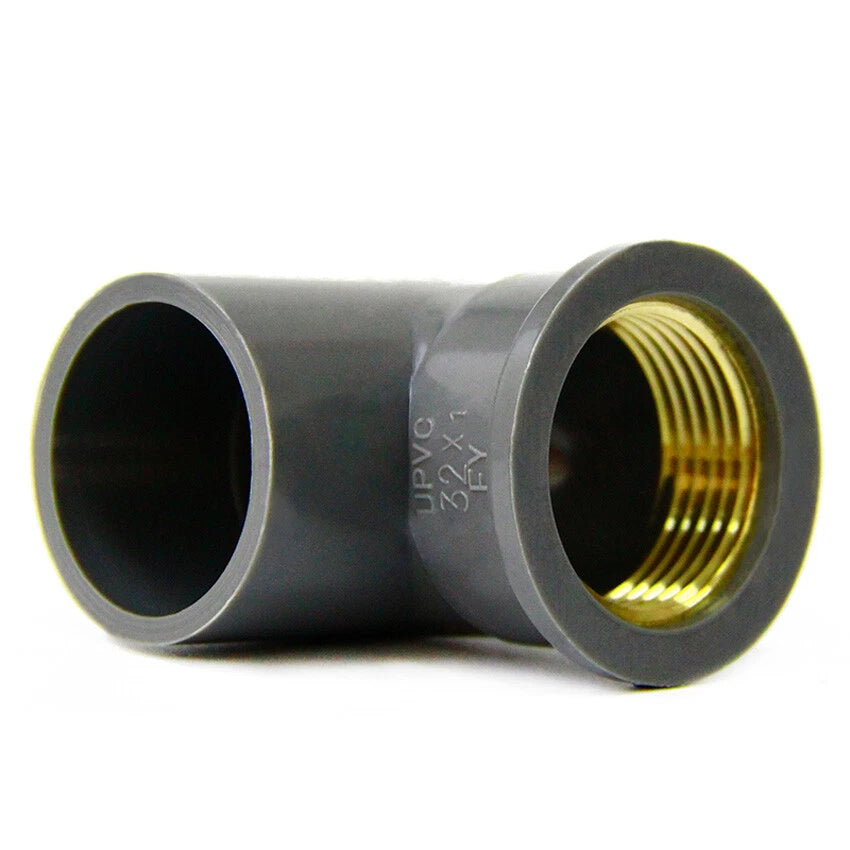Brass Female Threaded Elbow Fittings for PVC Water Supply Pipe — 20mm to 32mm