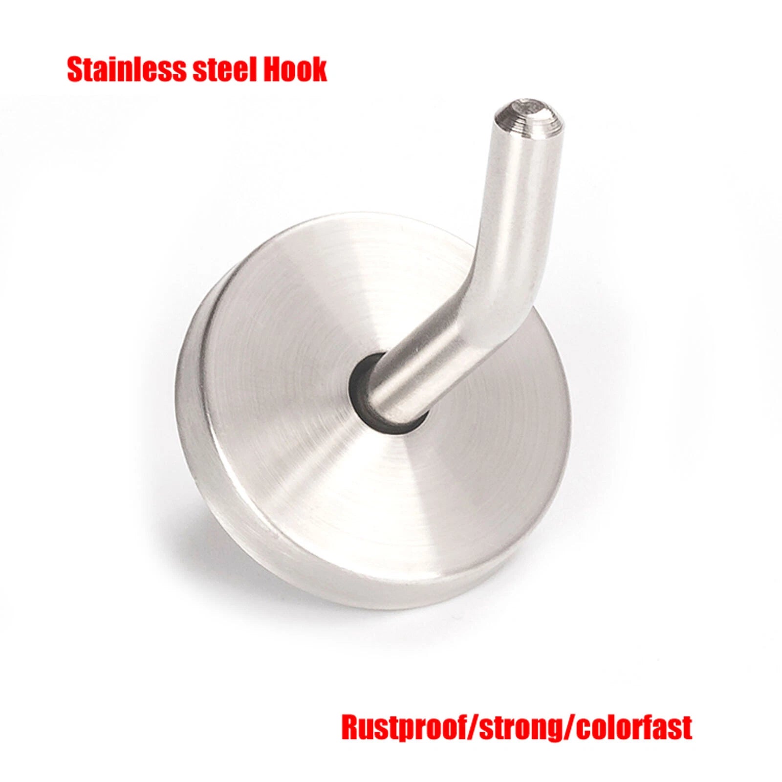 Stainless Steel Coat Hooks Robe Wall Door Dress Bathroom Clothes Hangers+Fixings