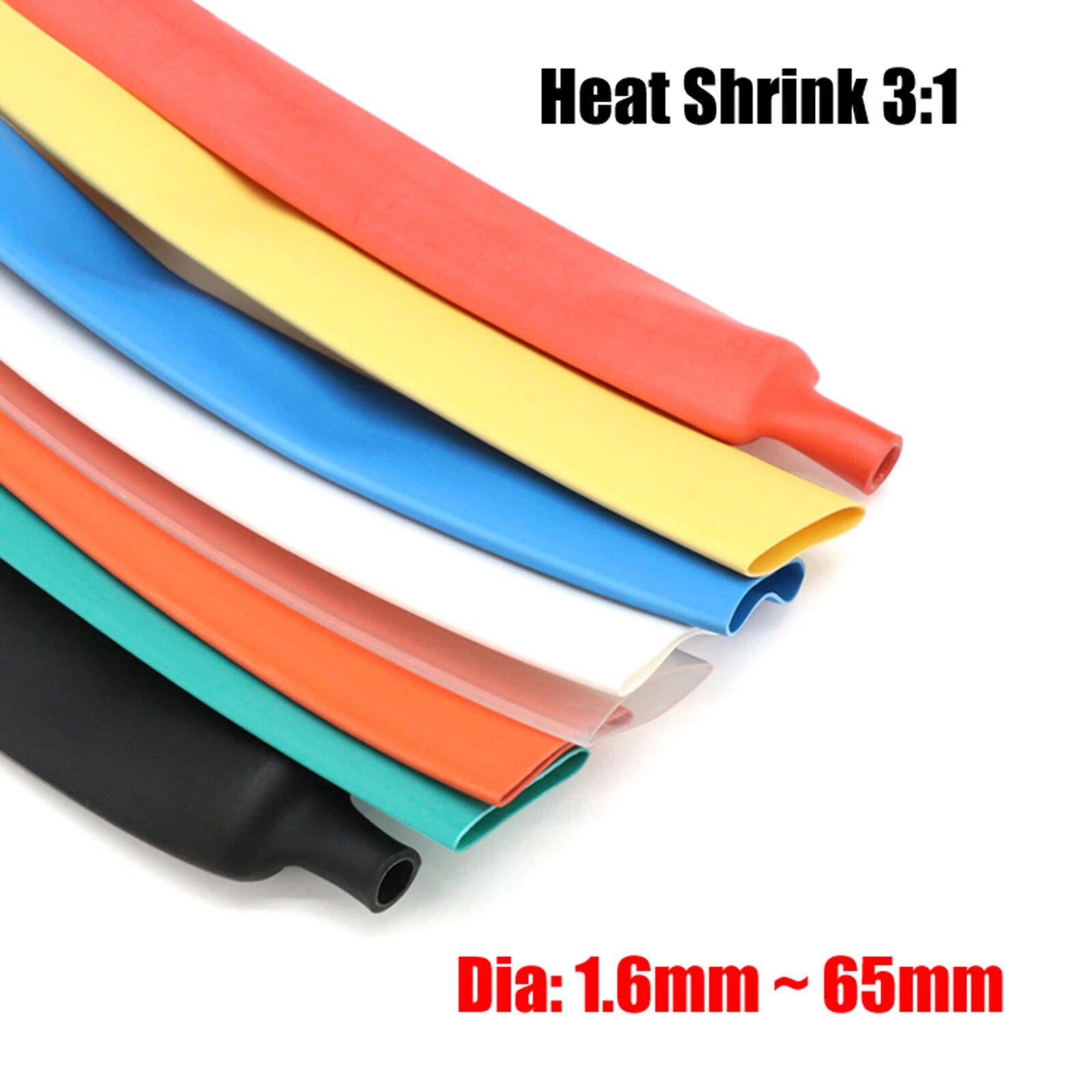 3:1 Ratio Dual Wall Adhesive Heat Shrink Tubing – Glue Lined Heatshrink Sleeving