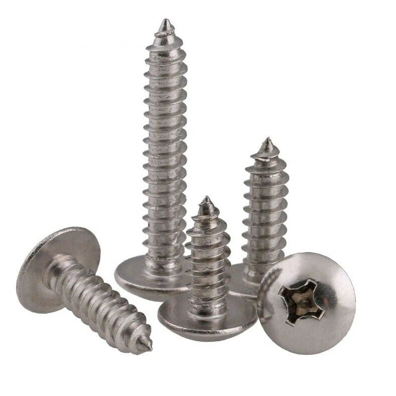 Big Flat Head Phillips Self Tapping Screws – 316 Stainless Steel, M2–M6