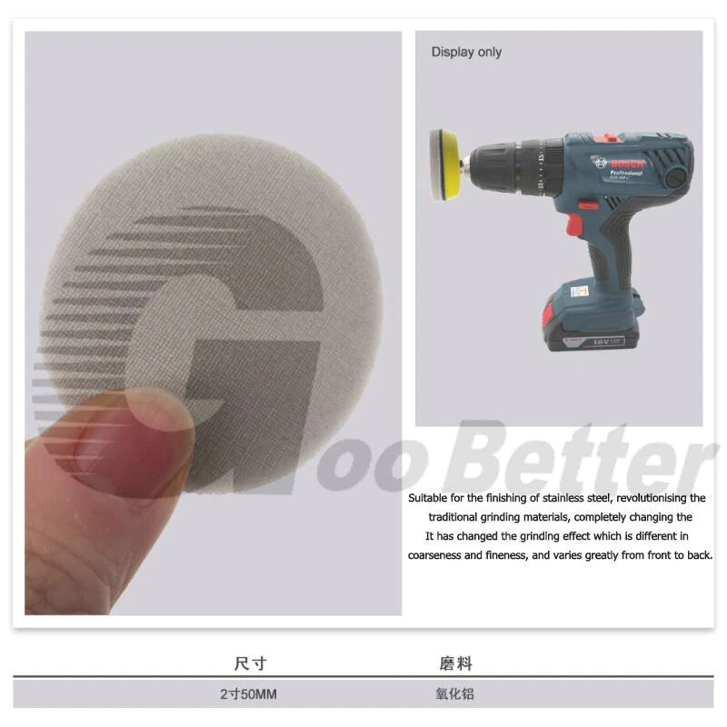 2" 50mm Wet & Dry Foam Sanding Disc Hook Loop Sponge Sandpaper 320 - 8000 Grit