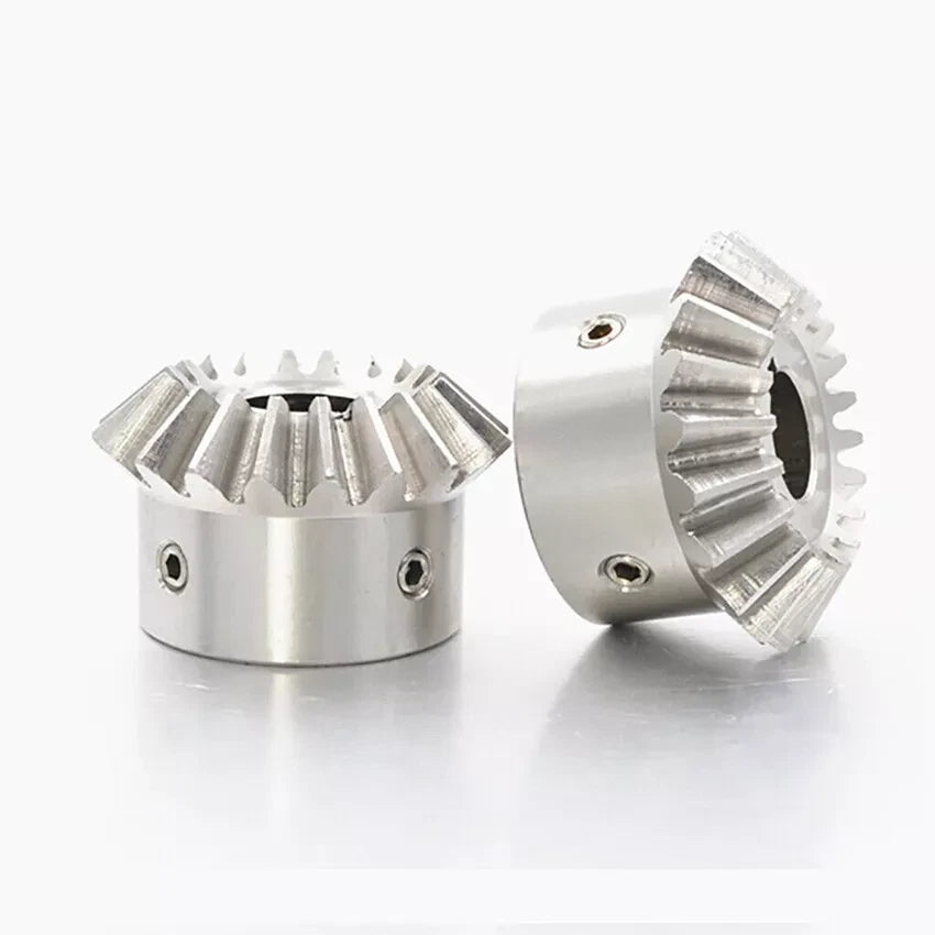Bevel Gear Stainless Steel 0.8/1/1.5/2/2.5/3 Mod 1:1 Pairing 15/20/25/30 Teeth