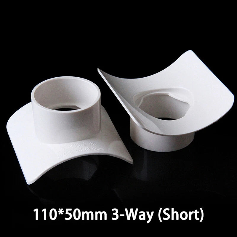 PVC Repair Pipe Fitting Reducing Tee Reducer Drain Pipe Fittings White 50-200mm