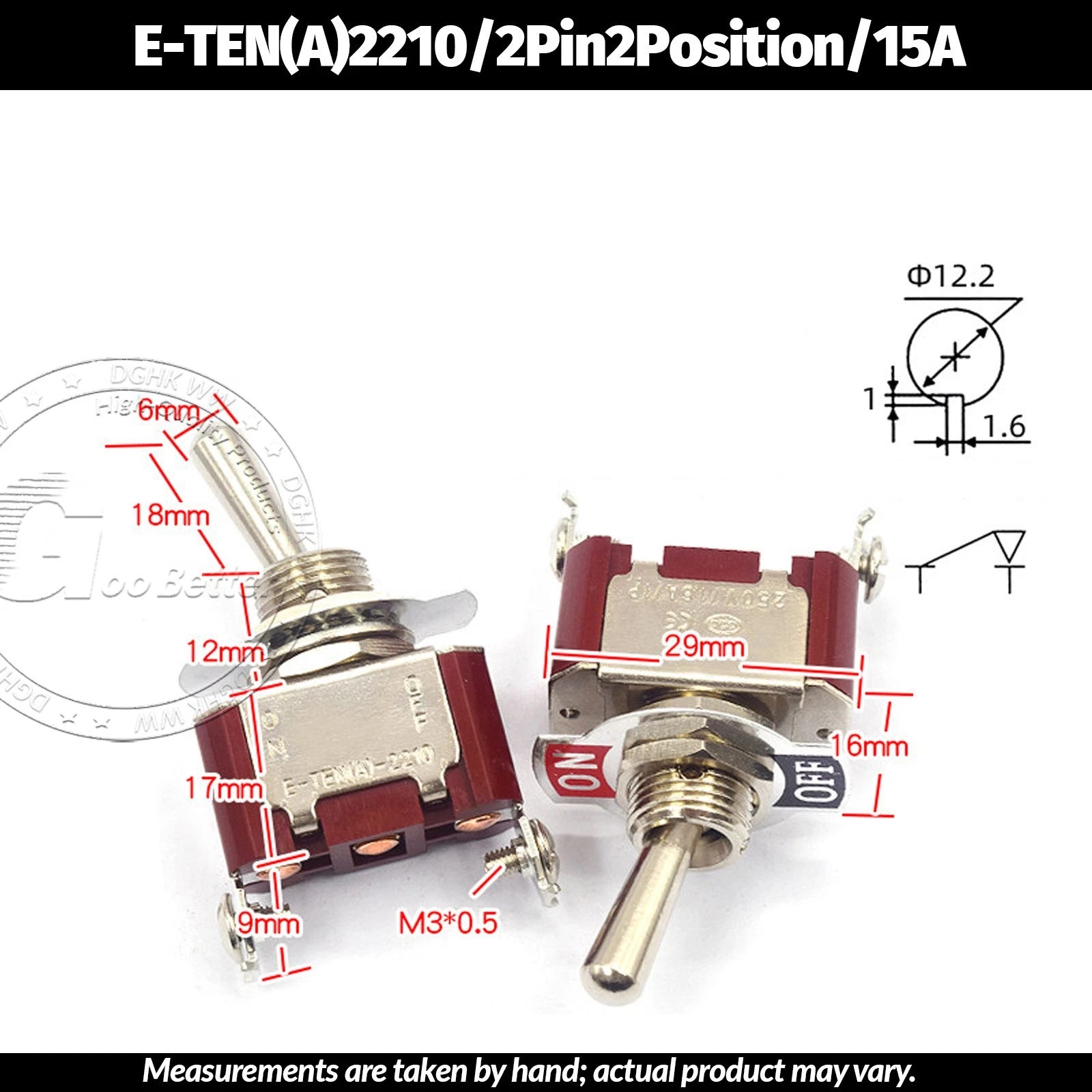 Miniature Toggle Switch — SPST/SPDT, 2–12 Pin, MTS/E-TEN/RLS Series, 79 Types
