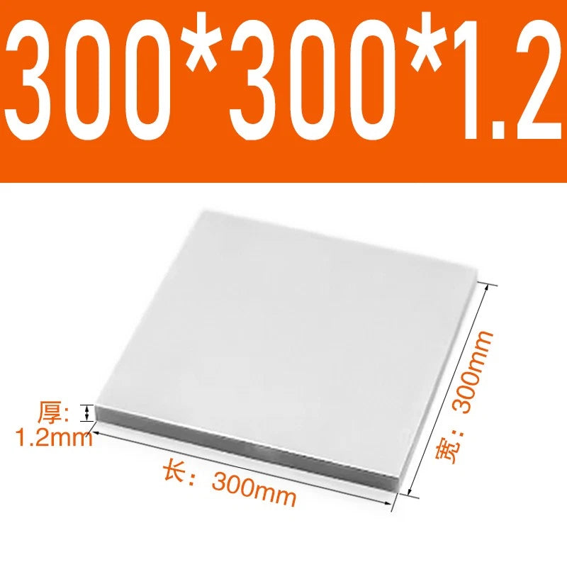 304 Stainless Steel Sheet Plate 0.3mm 0.5mm 0.8mm 1mm 2mm 3mm 4mm 5mm Thick