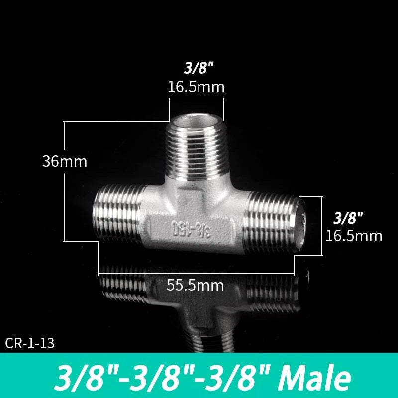 Stainless Steel BSP Pipe Fittings — Plug, Nipple, Elbow, T-Piece & More (1/8" to 4")
