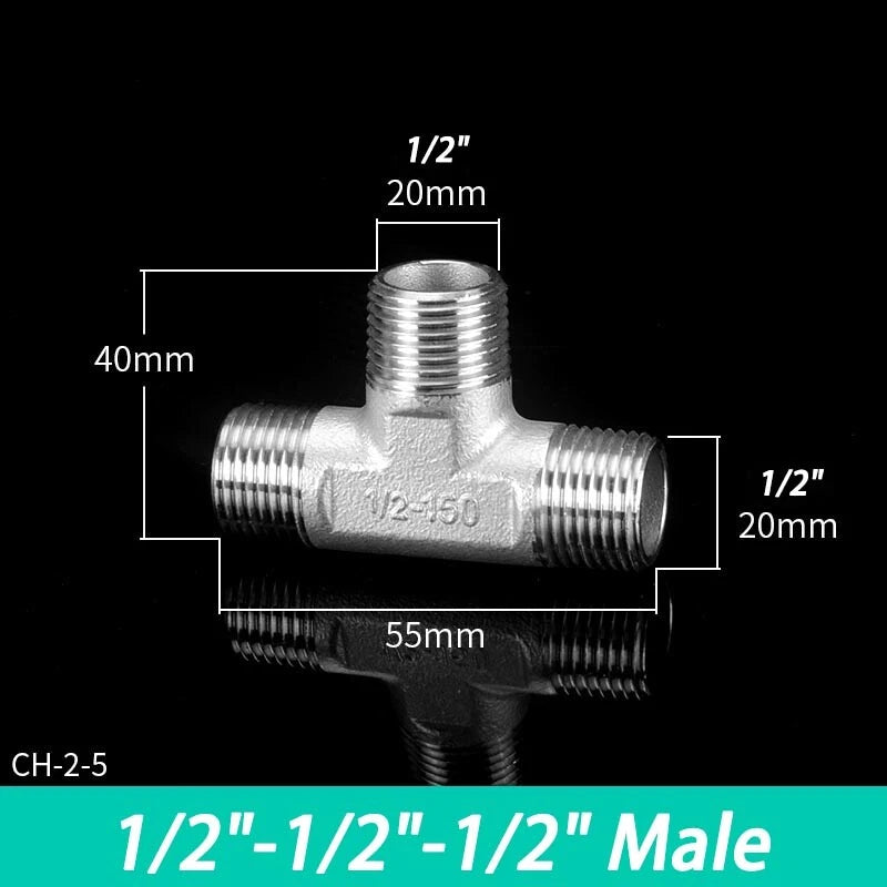 Stainless Steel BSP Pipe Fittings — Plug, Nipple, Elbow, T-Piece & More (1/8" to 4")