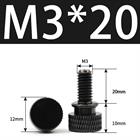 M3 M4 Anodized Aluminum Thumb Screws — Knurled Head Hand Bolts for PC Case, Fishing Rigs & DIY Projects