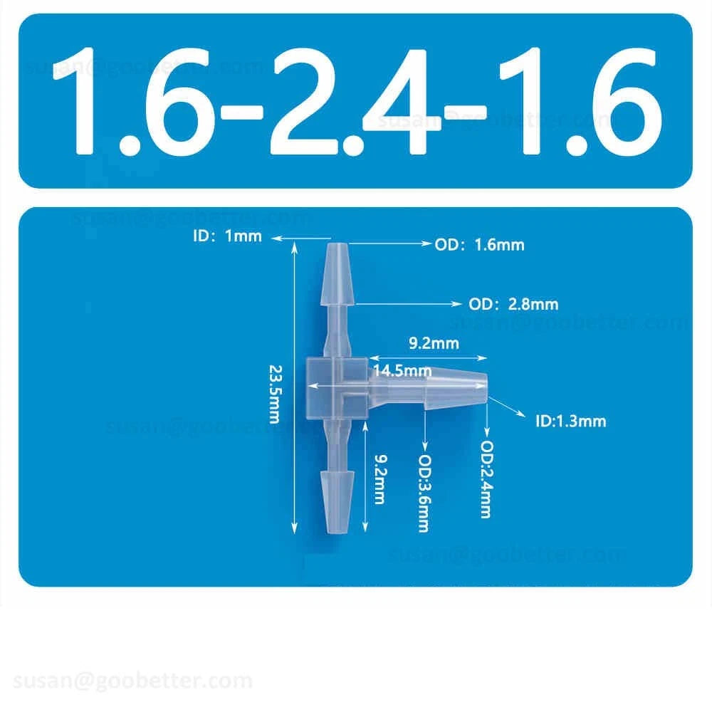 Plastic Barbed Hose Connectors — T-Piece, Elbow & Straight Fittings for Air & Water Lines