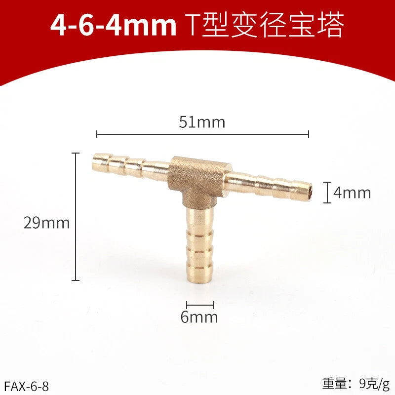 Brass Reducing Hose Fittings – Straight, L, T & Y Connectors for Gas & Air Tube