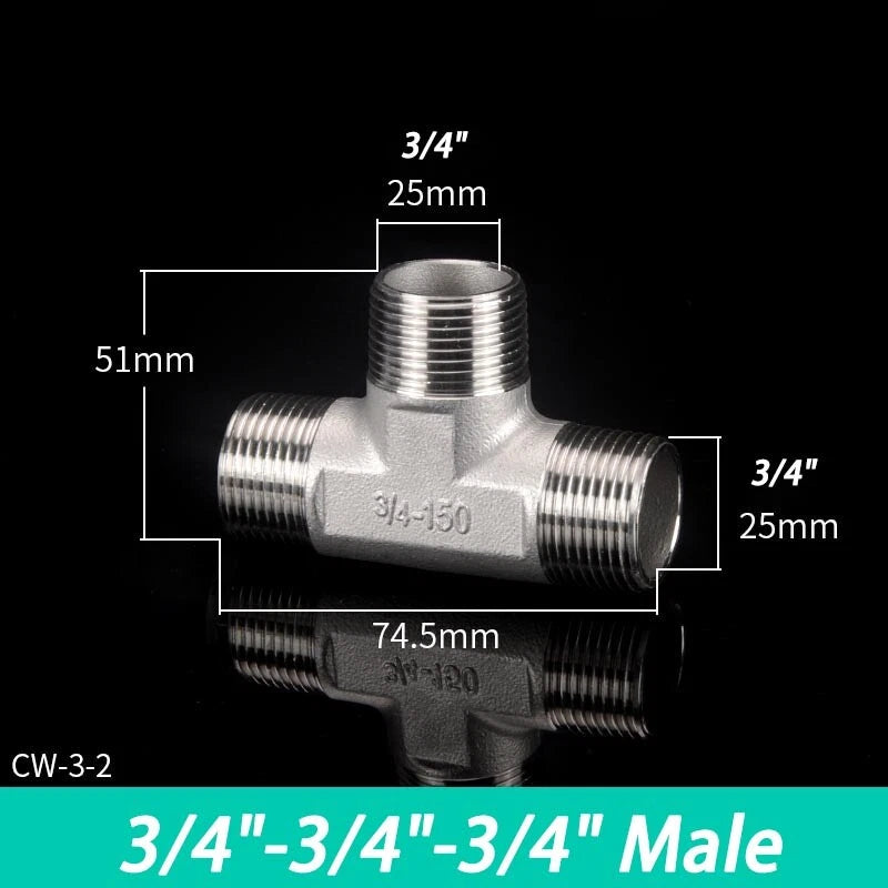 Stainless Steel BSP Pipe Fittings — Plug, Nipple, Elbow, T-Piece & More (1/8" to 4")
