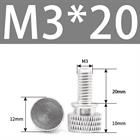 M3 M4 Anodized Aluminum Thumb Screws — Knurled Head Hand Bolts for PC Case, Fishing Rigs & DIY Projects