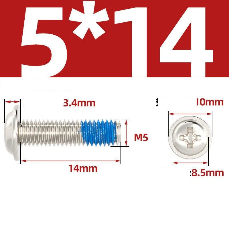 M2–M6 Flanged Button Head Screws – Carbon Steel, Phillips Drive, Nickel or Black Zinc Plated