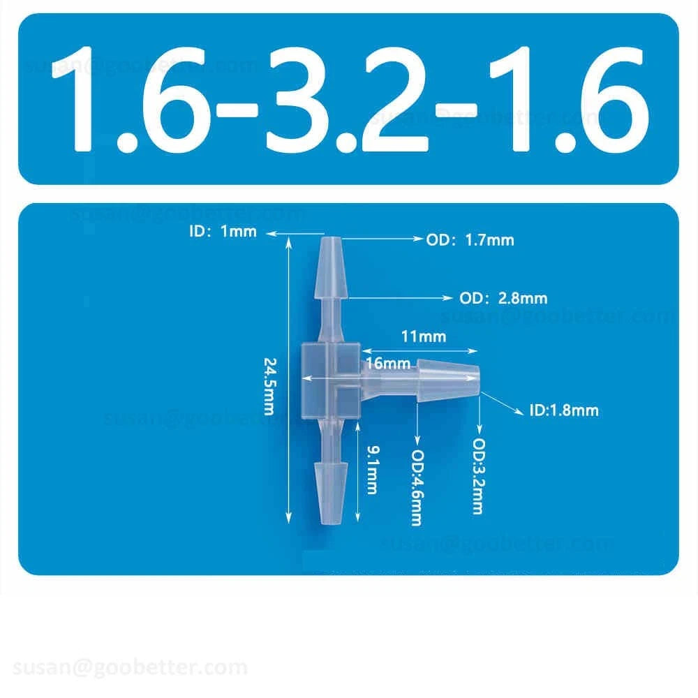 Plastic Barbed Hose Connectors — T-Piece, Elbow & Straight Fittings for Air & Water Lines