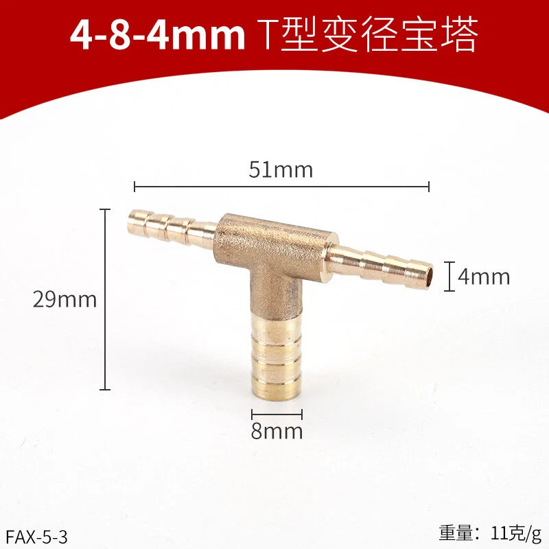 Brass Reducing Hose Fittings – Straight, L, T & Y Connectors for Gas & Air Tube