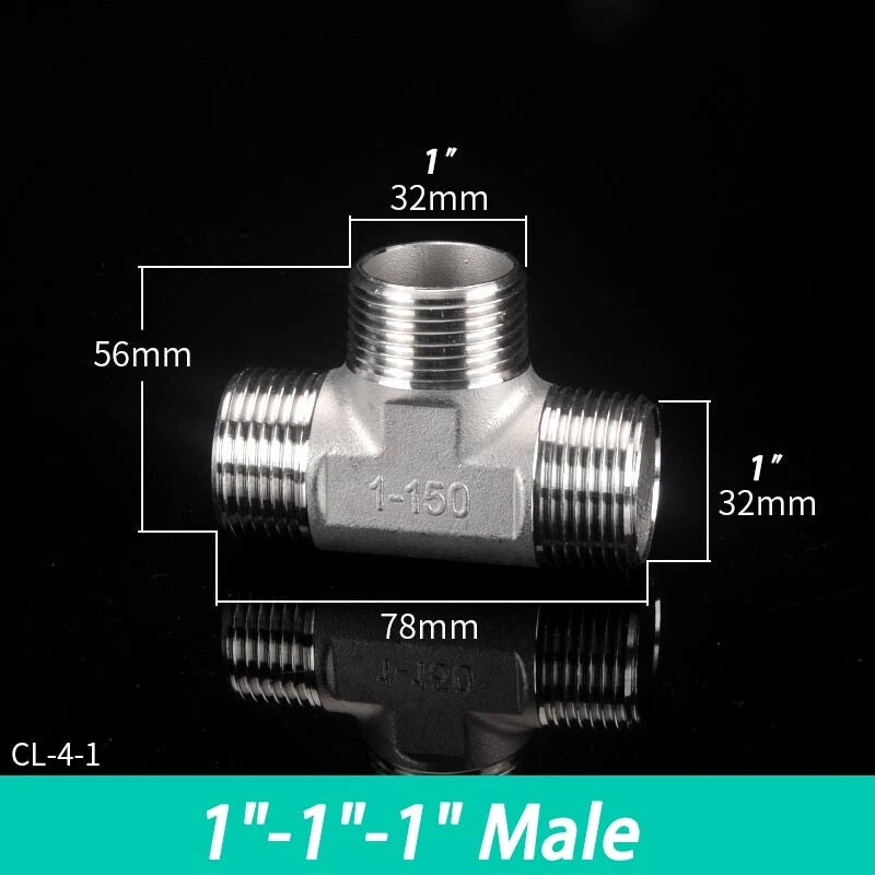 Stainless Steel BSP Pipe Fittings — Plug, Nipple, Elbow, T-Piece & More (1/8" to 4")