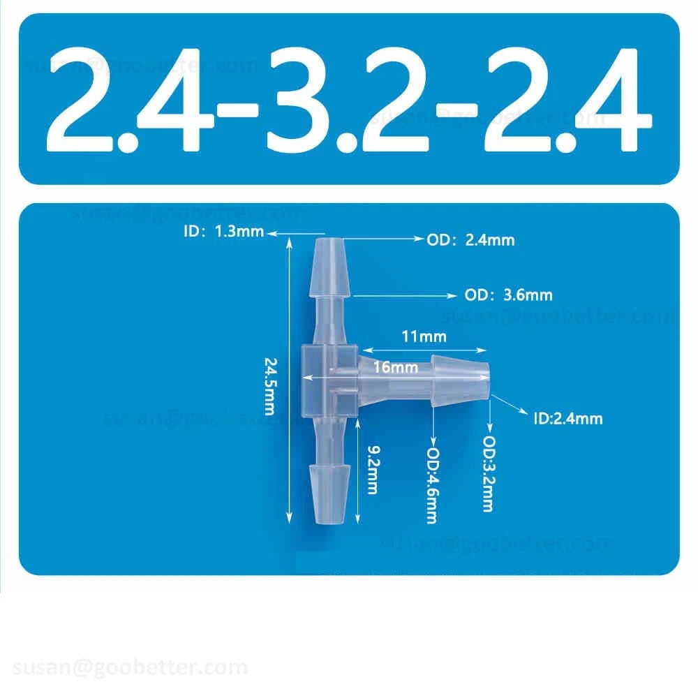 Plastic Barbed Hose Connectors — T-Piece, Elbow & Straight Fittings for Air & Water Lines