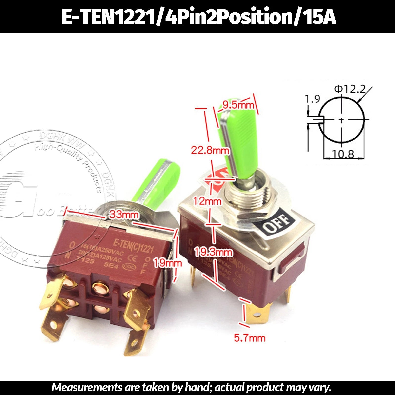 Miniature Toggle Switch — SPST/SPDT, 2–12 Pin, MTS/E-TEN/RLS Series, 79 Types