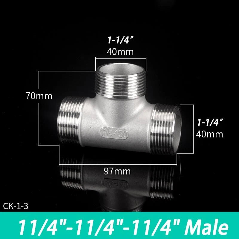 Stainless Steel BSP Pipe Fittings — Plug, Nipple, Elbow, T-Piece & More (1/8" to 4")