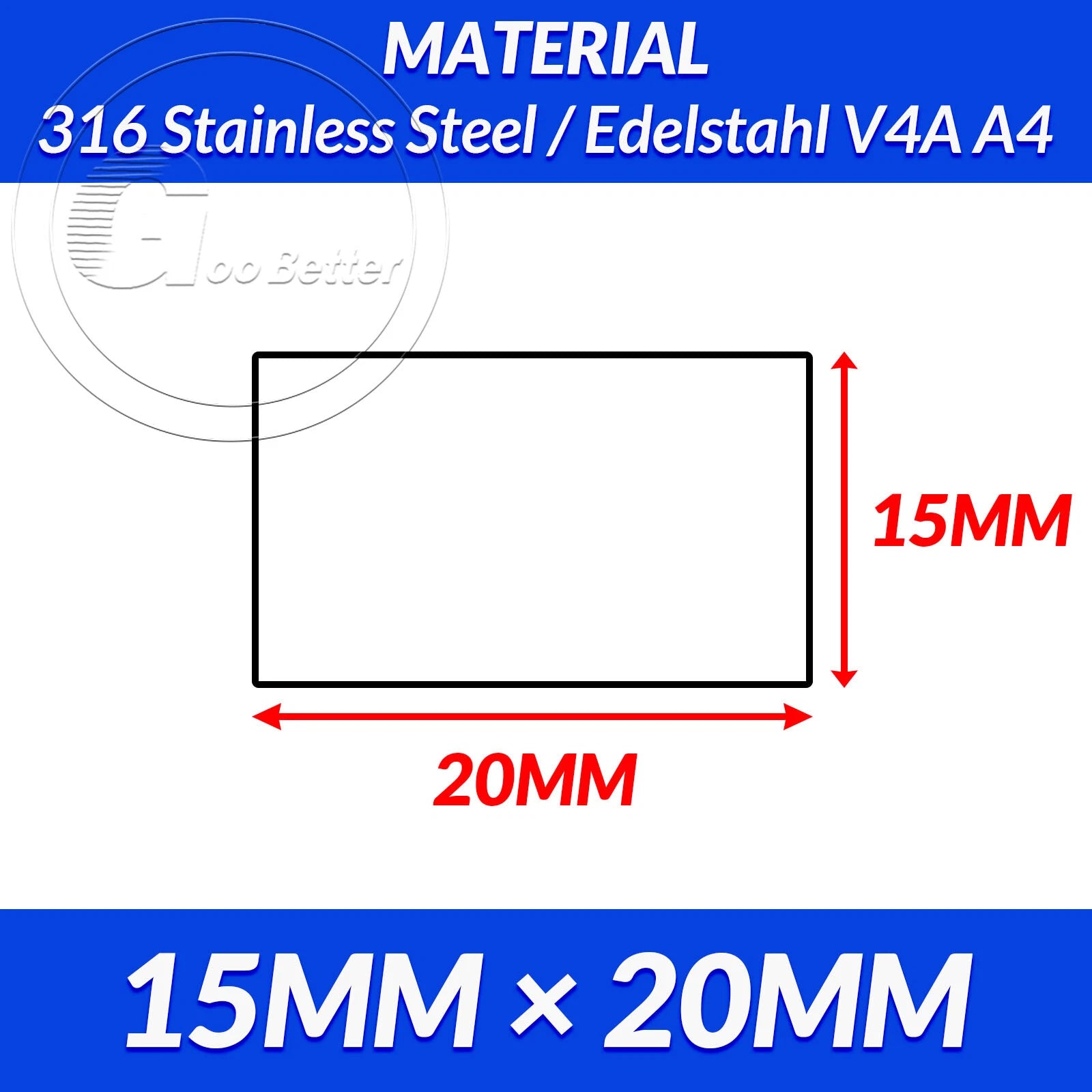 316 A4 Stainless Steel Flat Bar Metal Plate Strip Width 10MM-80MM Length 200MM