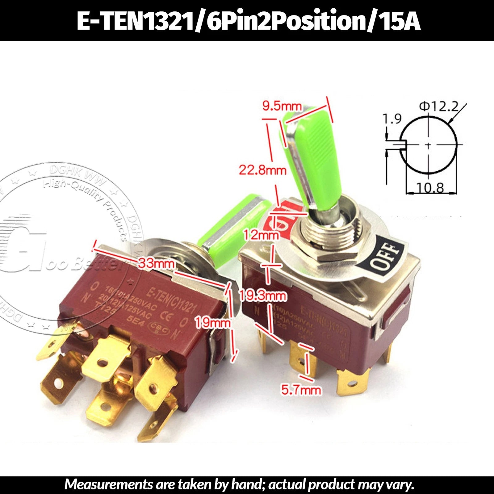 Miniature Toggle Switch — SPST/SPDT, 2–12 Pin, MTS/E-TEN/RLS Series, 79 Types